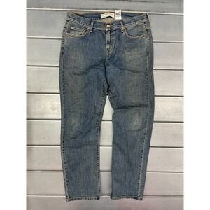Levis 505 Straight Leg Jeans Womens 12M 34x33 Blue Medium Wash‎ Denim